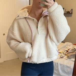 Sherpa half zip jacket